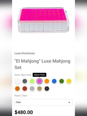 Anthropologie Luxe Dominoes Mahjong Tile Set